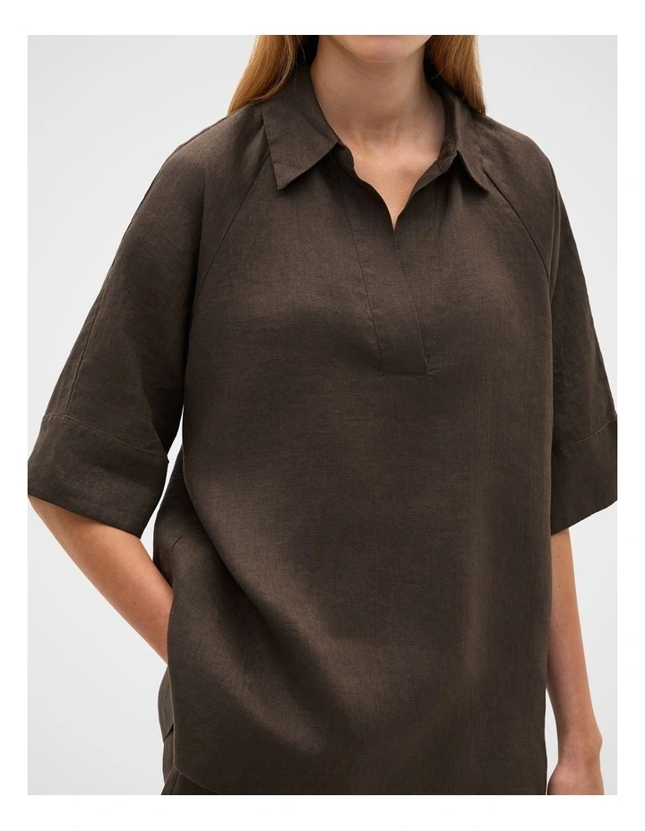 Core Linen Half Placket Popover image 4