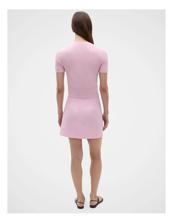 Boucle Short Sleeve Cardigan image 4