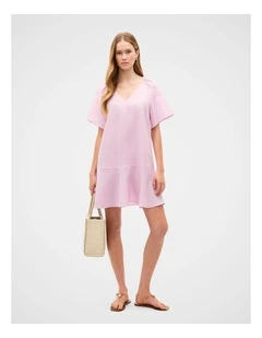 Core Linen Flutter Mini Dress