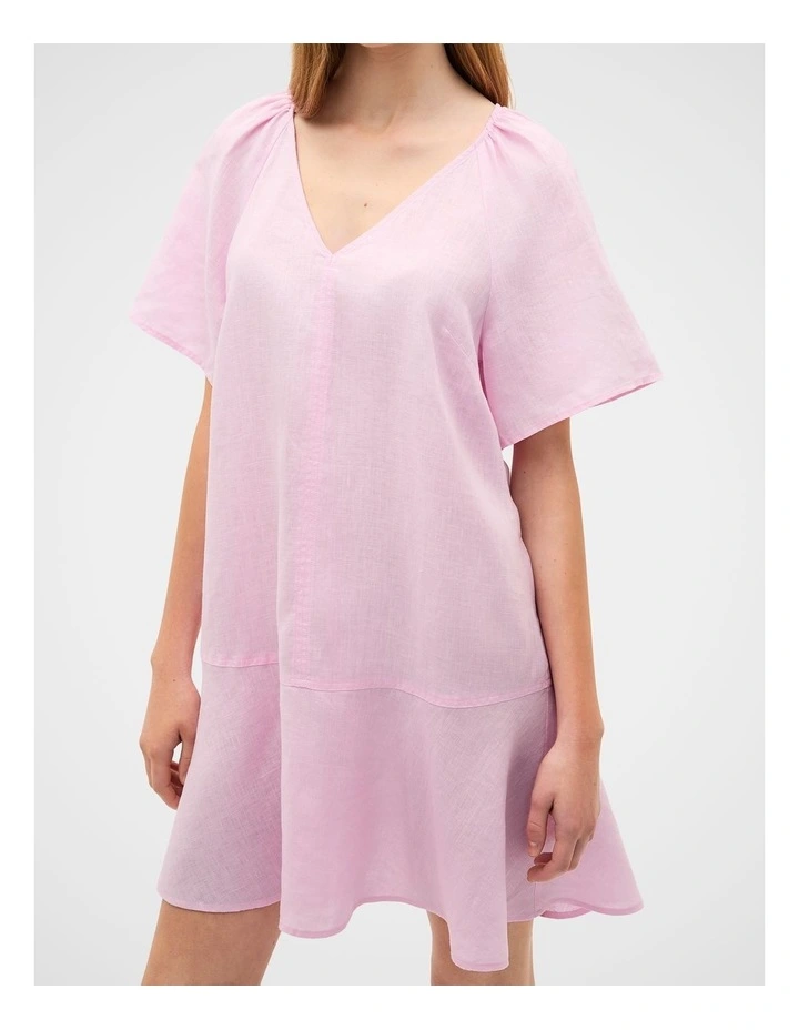 Core Linen Flutter Mini Dress image 2