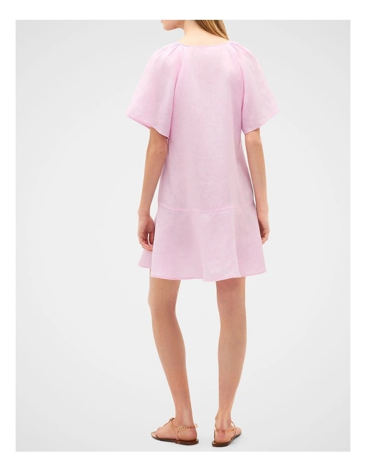 Core Linen Flutter Mini Dress image 3
