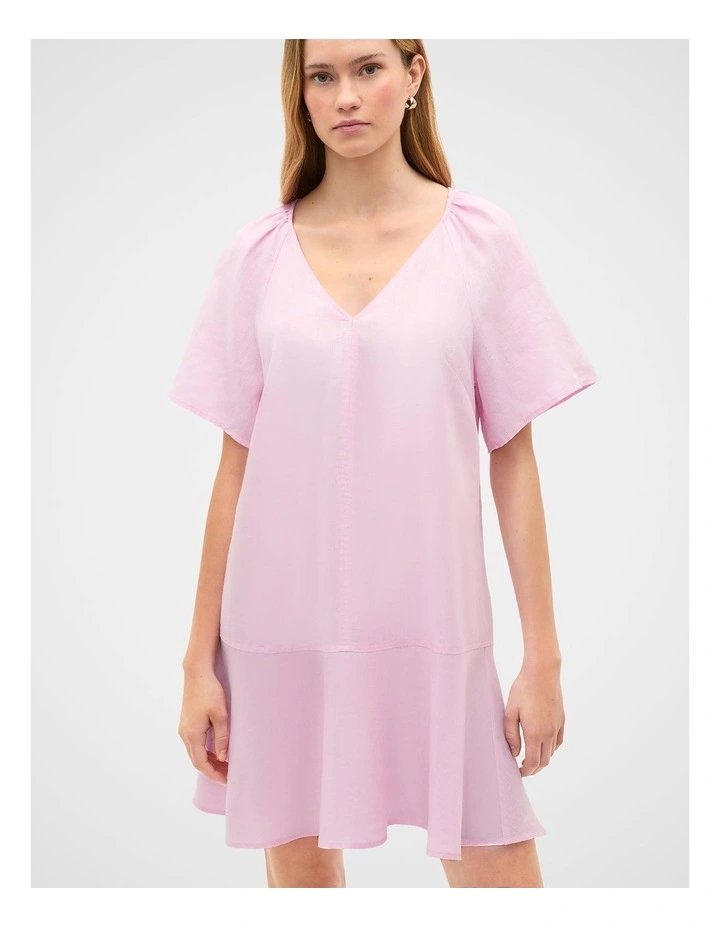 Core Linen Flutter Mini Dress image 4