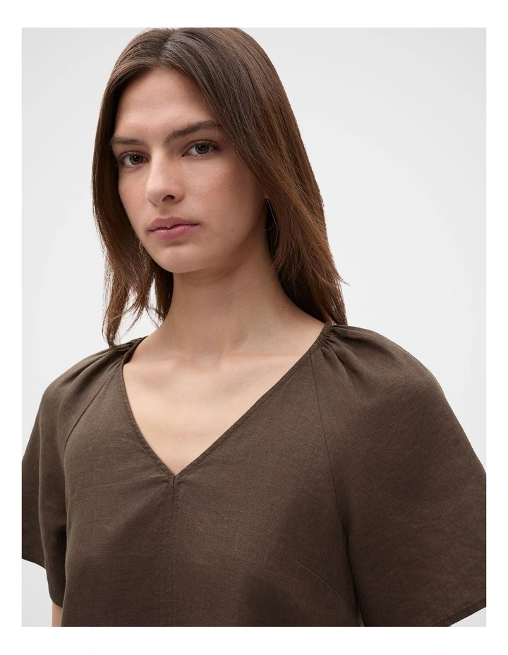 Core Linen Flutter Mini Dress image 2