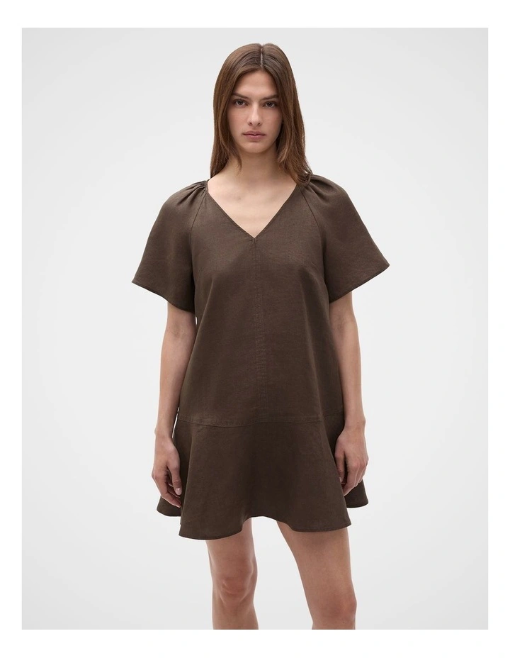 Core Linen Flutter Mini Dress image 4