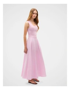 Core Linen Midi Skirt