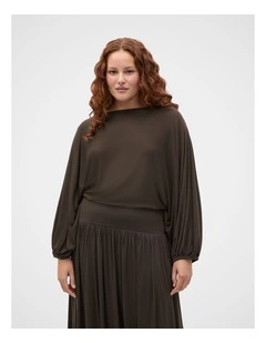 Fine Knit Bubble Sleeve Top