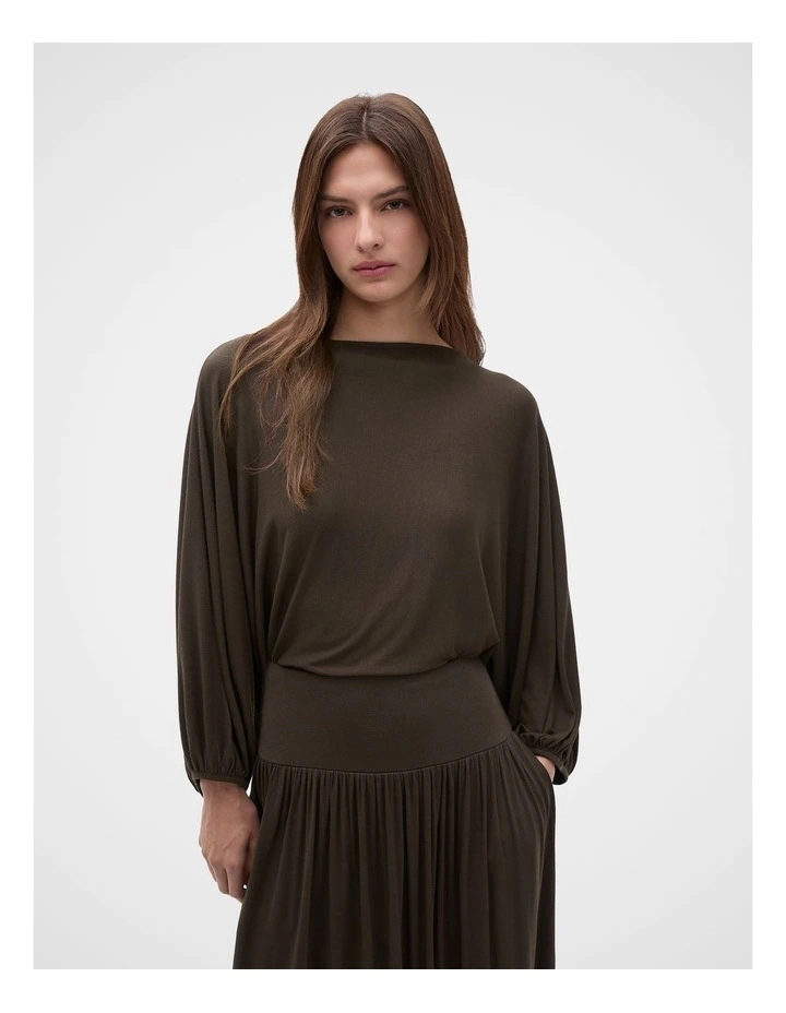 Fine Knit Bubble Sleeve Top image 4