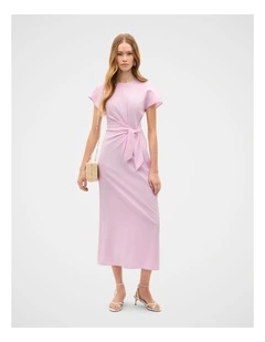 Tie Waist Midi Dress