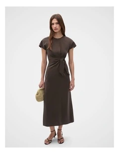 Tie Waist Midi Dress