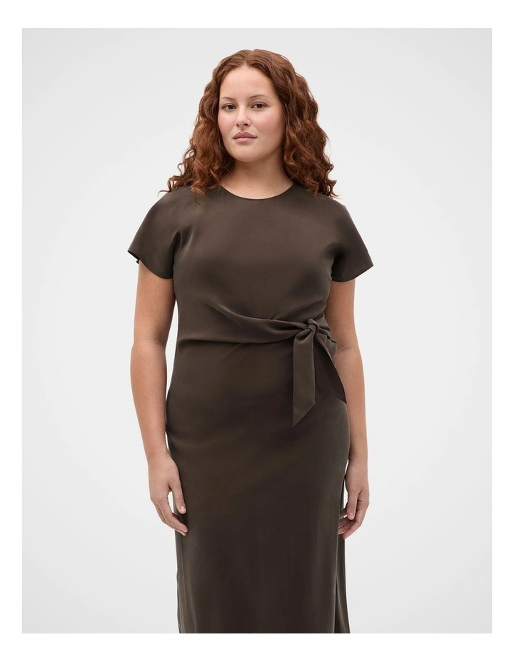Tie Waist Midi Dress image 7