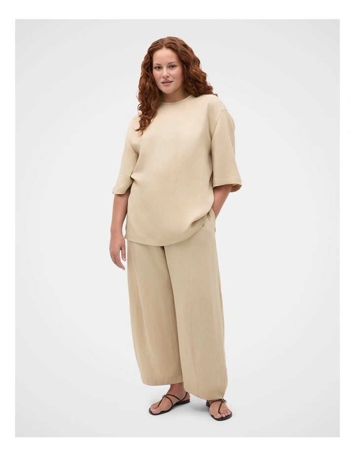 Textured Twill Balloon Pant image 7