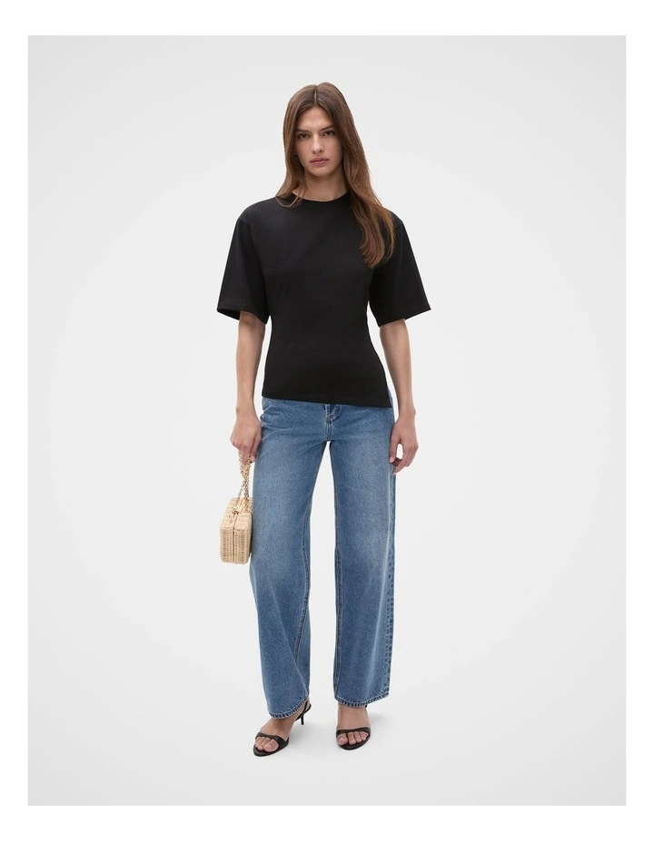 Waisted Asymmetrical Hem Tee image 4