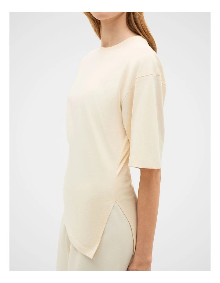 Waisted Asymmetrical Hem Tee image 2