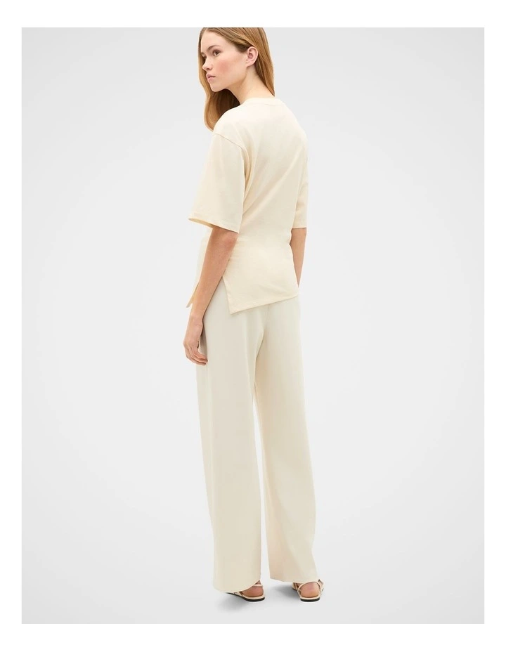 Waisted Asymmetrical Hem Tee image 3