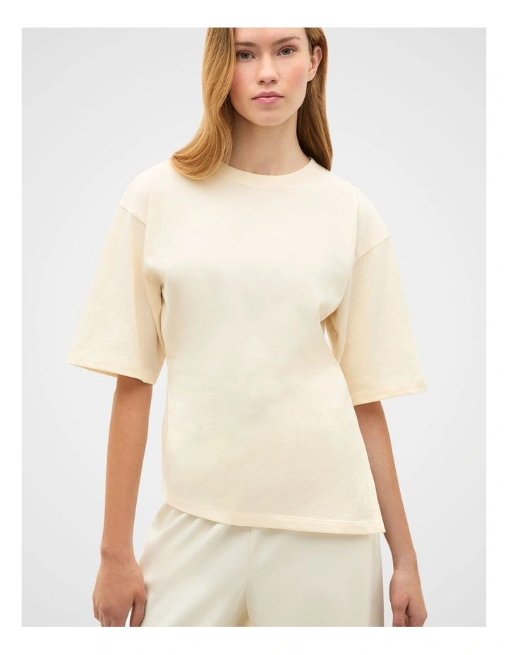 Waisted Asymmetrical Hem Tee image 4