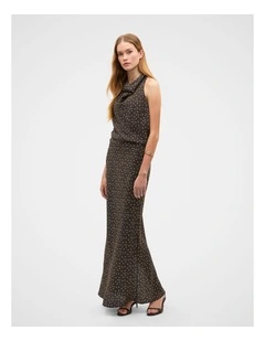 Spot Print Halter Top