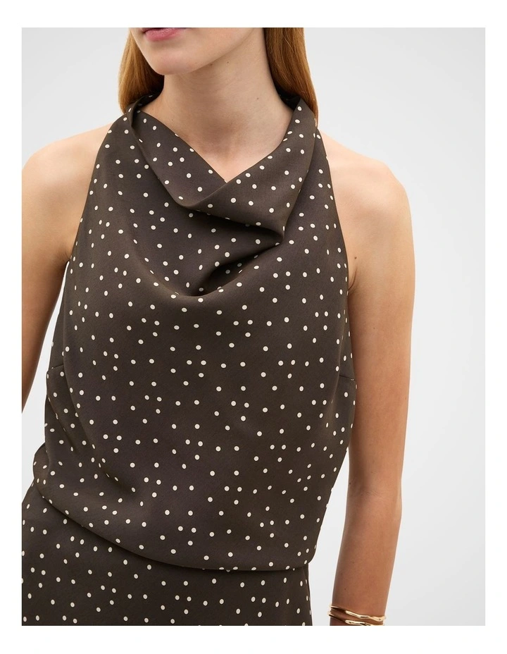 Spot Print Halter Top image 2