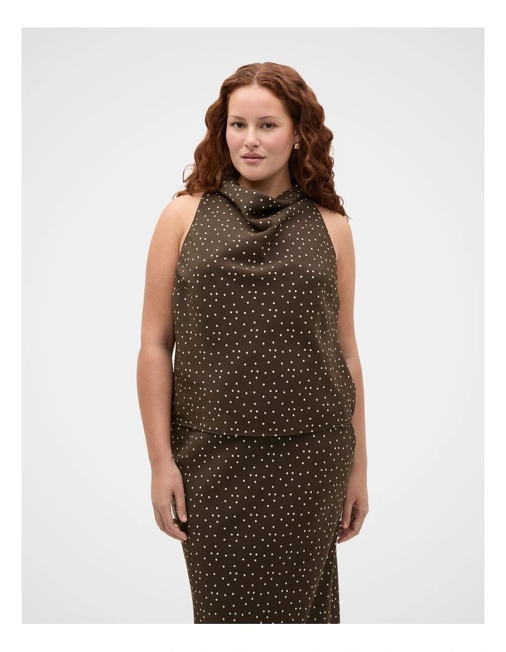 Spot Print Halter Top image 5