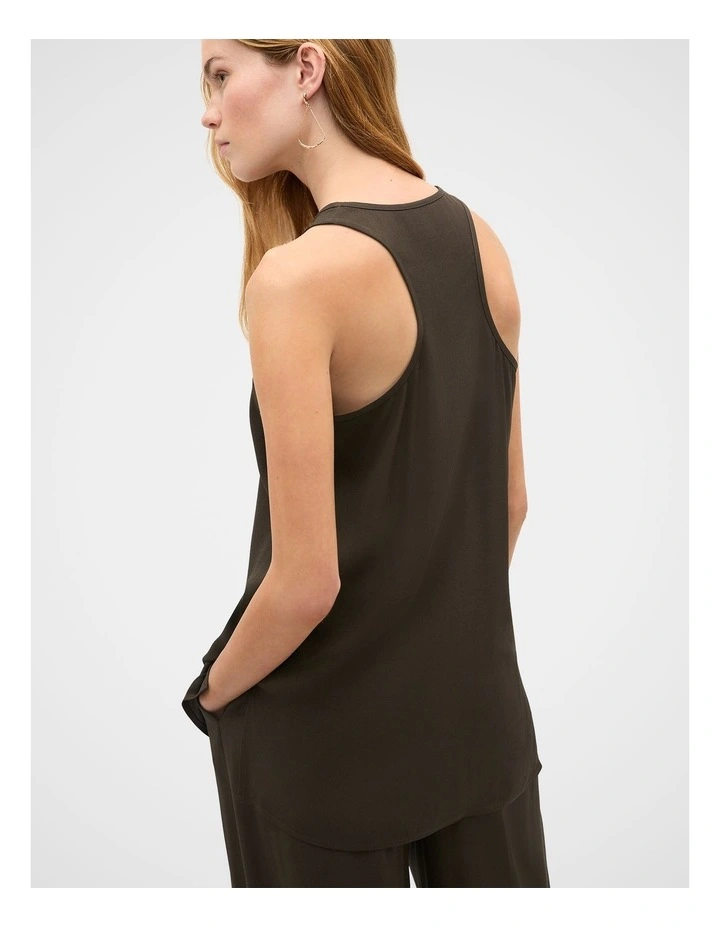 Satin Back Longline Tank image 2