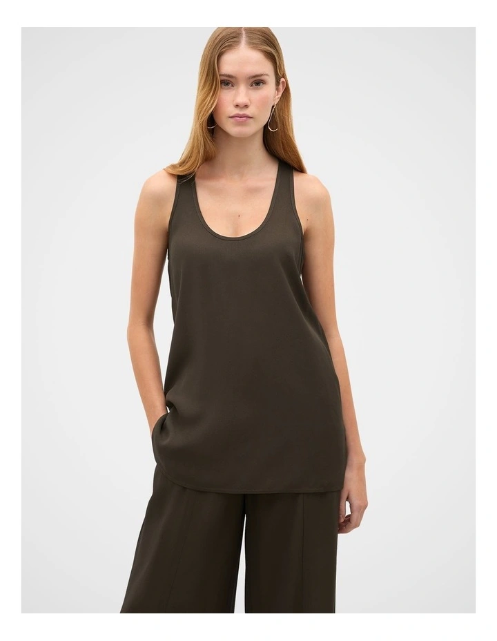 Satin Back Longline Tank image 3