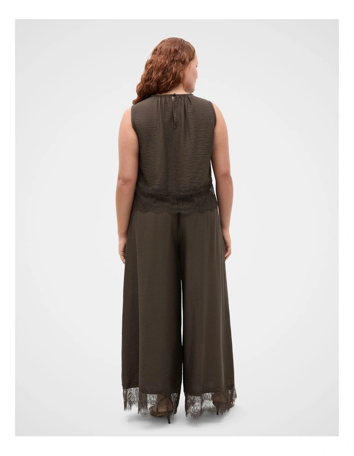 Crinkle Lace Trim Crop Tank image 6