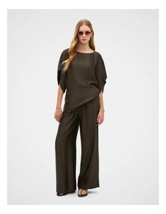 Self Stripe Batwing Top
