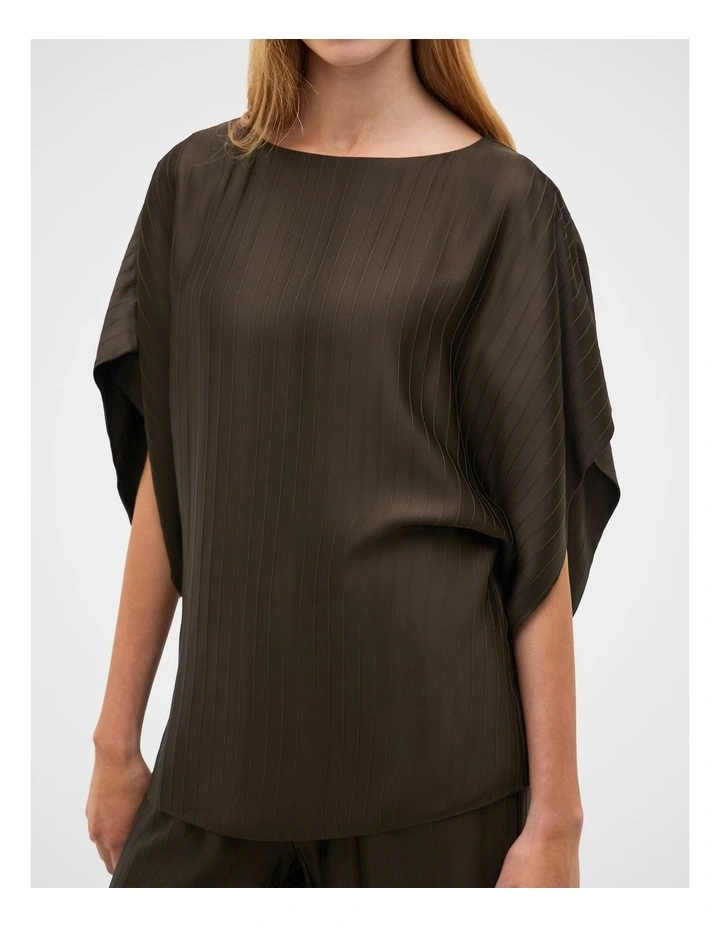 Self Stripe Batwing Top image 2