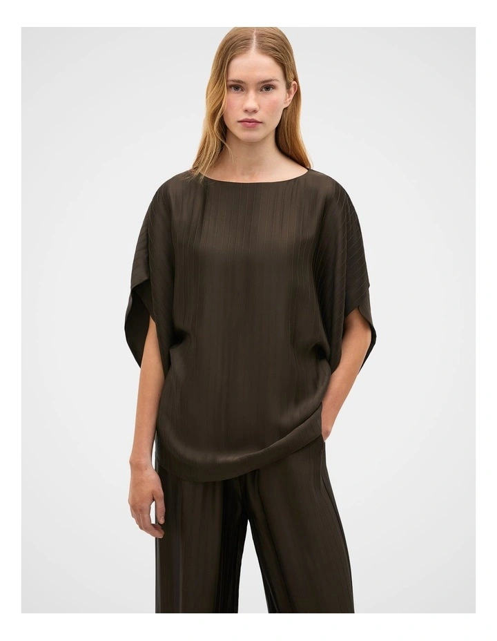 Self Stripe Batwing Top image 3
