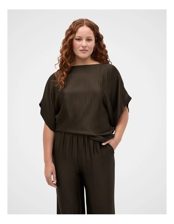 Self Stripe Batwing Top image 5