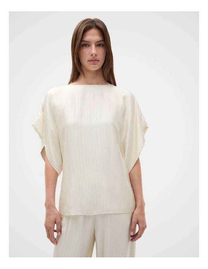 Self Stripe Batwing Top image 4