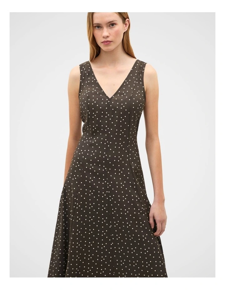 Spot Print Midi Dress image 1