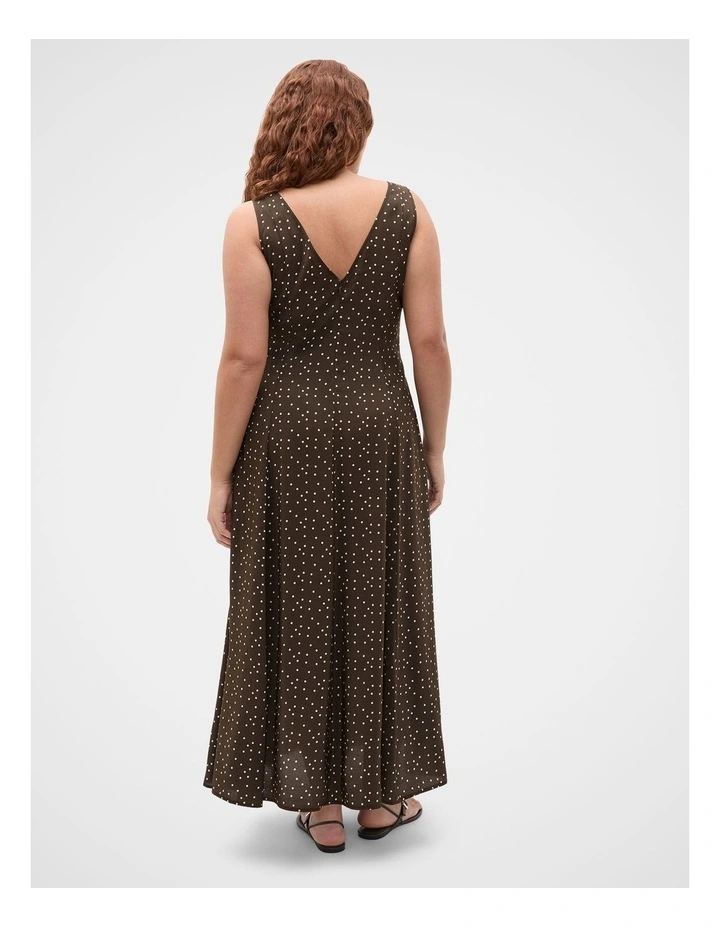 Spot Print Midi Dress image 6