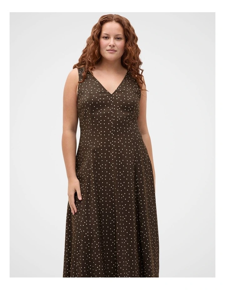Spot Print Midi Dress image 7