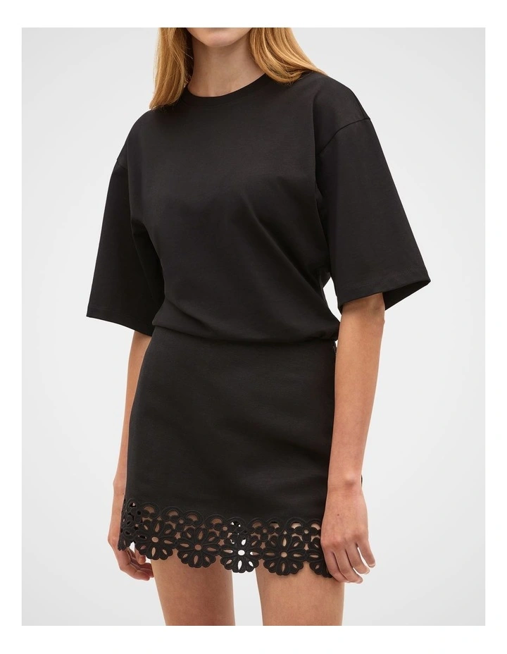 Linen Blend Cutwork Skort image 2