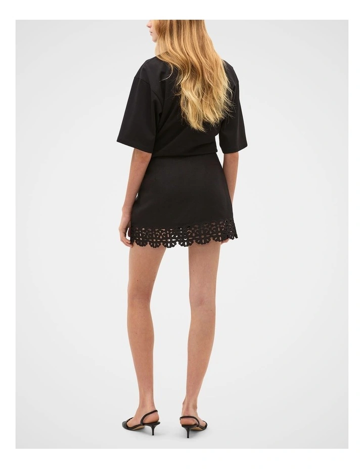 Linen Blend Cutwork Skort image 3