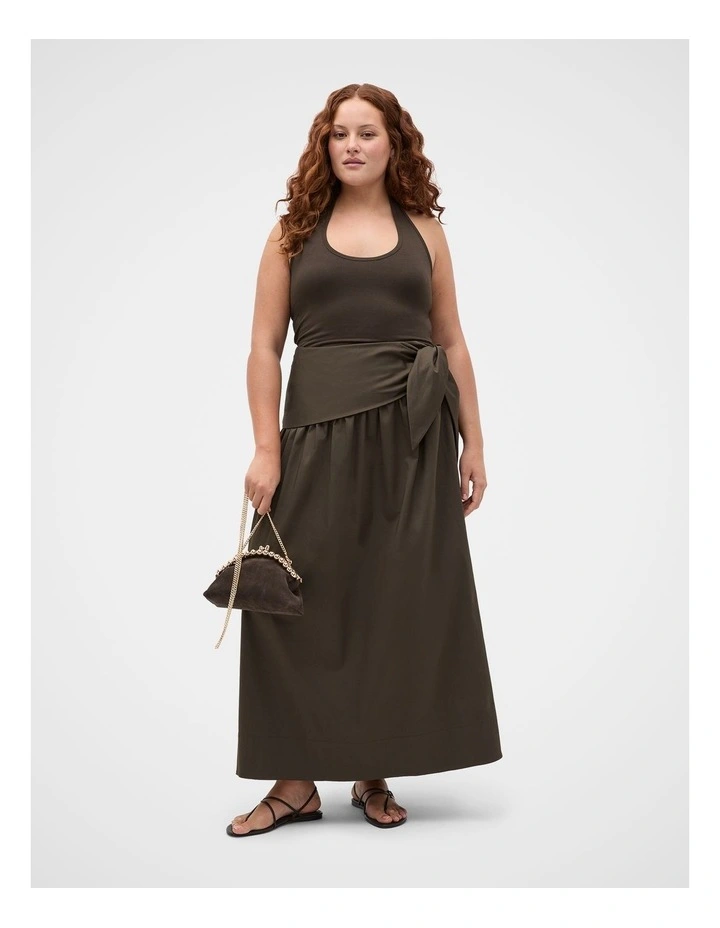 Tie Waist Midi Skirt image 5