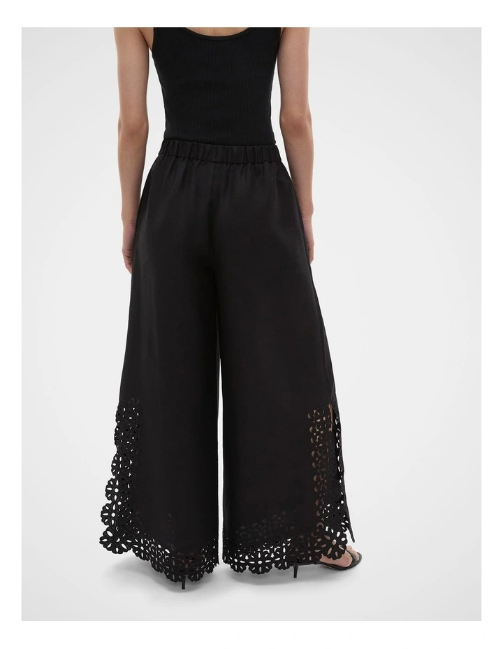Linen Blend Cutwork Pant image 4