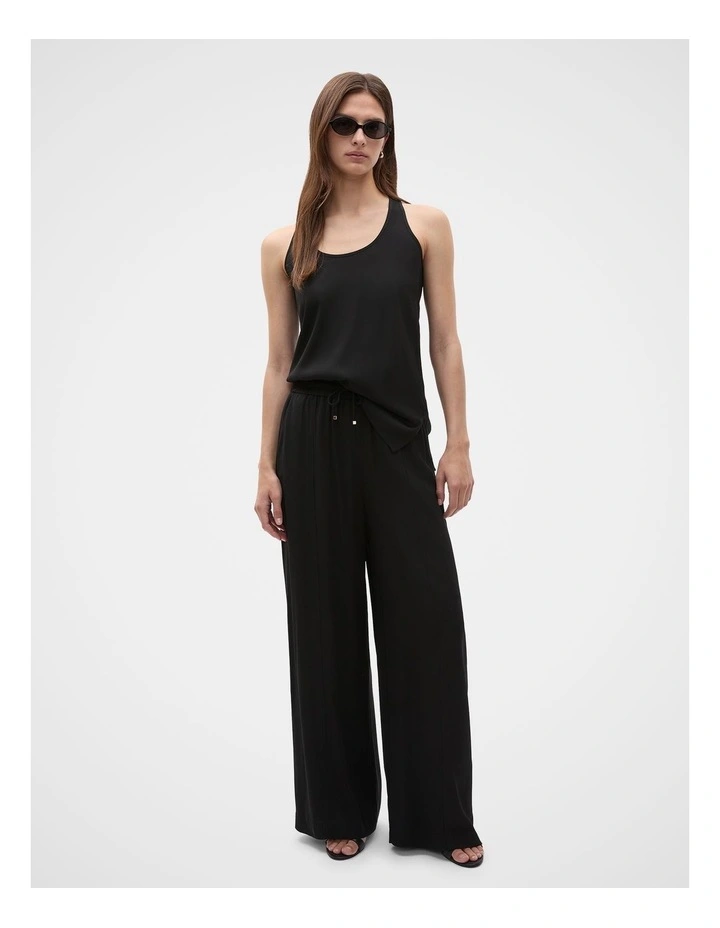 Satin Back Wide Leg Pant image 1