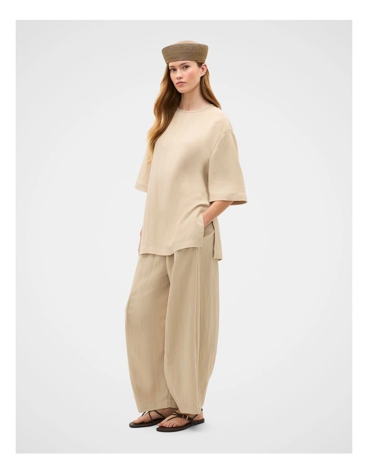 Textured Twill Longline Top image 2