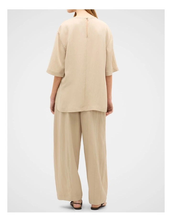 Textured Twill Longline Top image 3