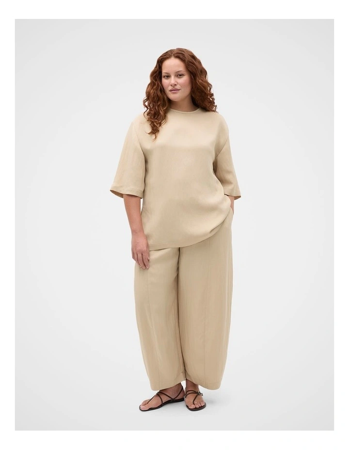 Textured Twill Longline Top image 5