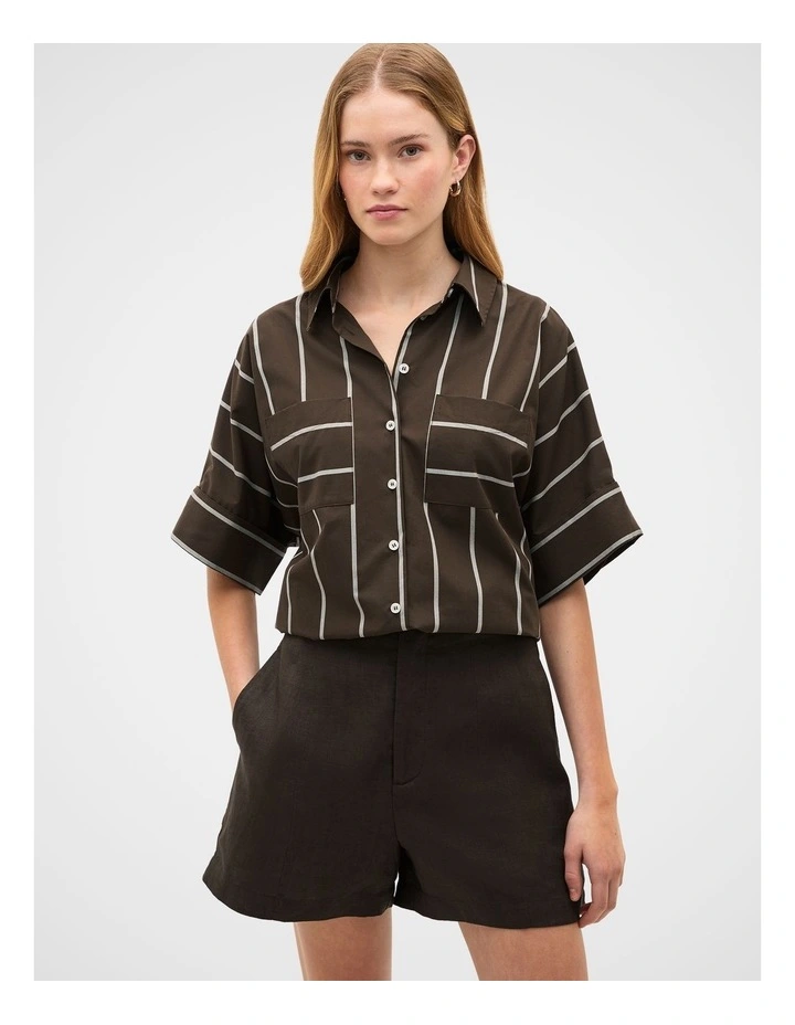 Cotton Stripe Pocket Shirt image 2