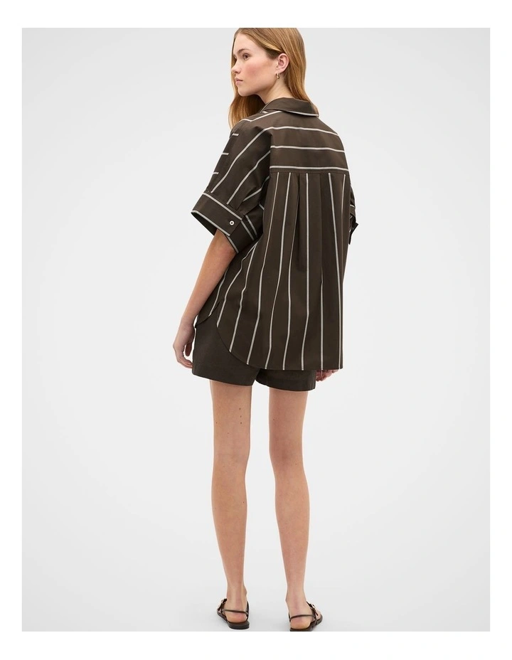 Cotton Stripe Pocket Shirt image 3