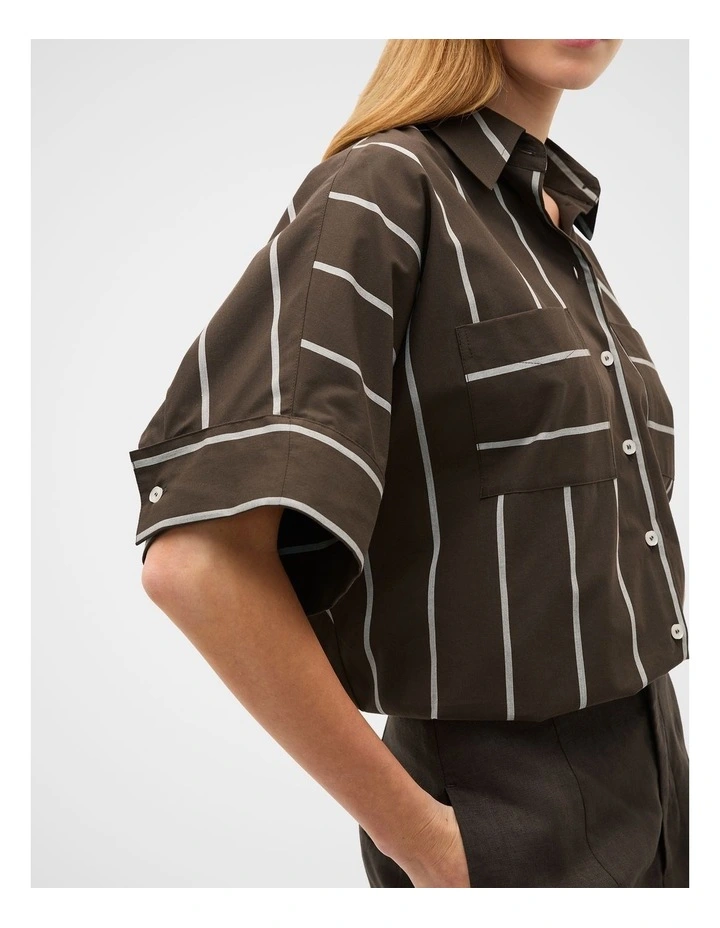 Cotton Stripe Pocket Shirt image 4