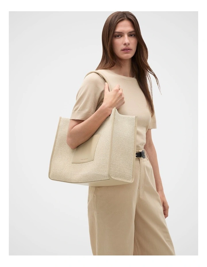 Structured Woven Tote image 2