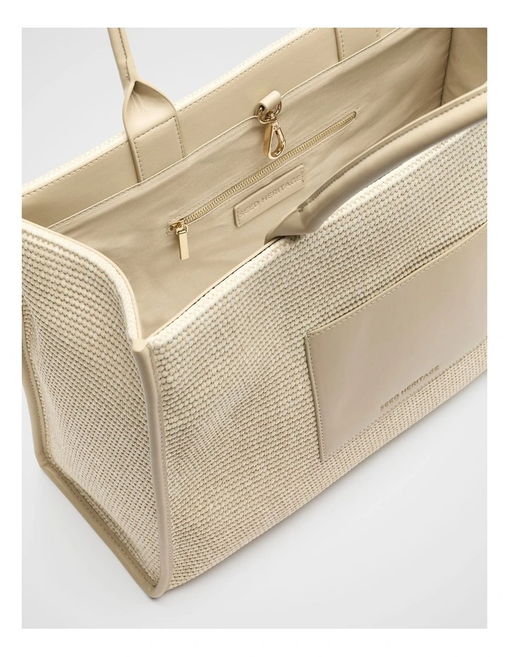 Structured Woven Tote image 4