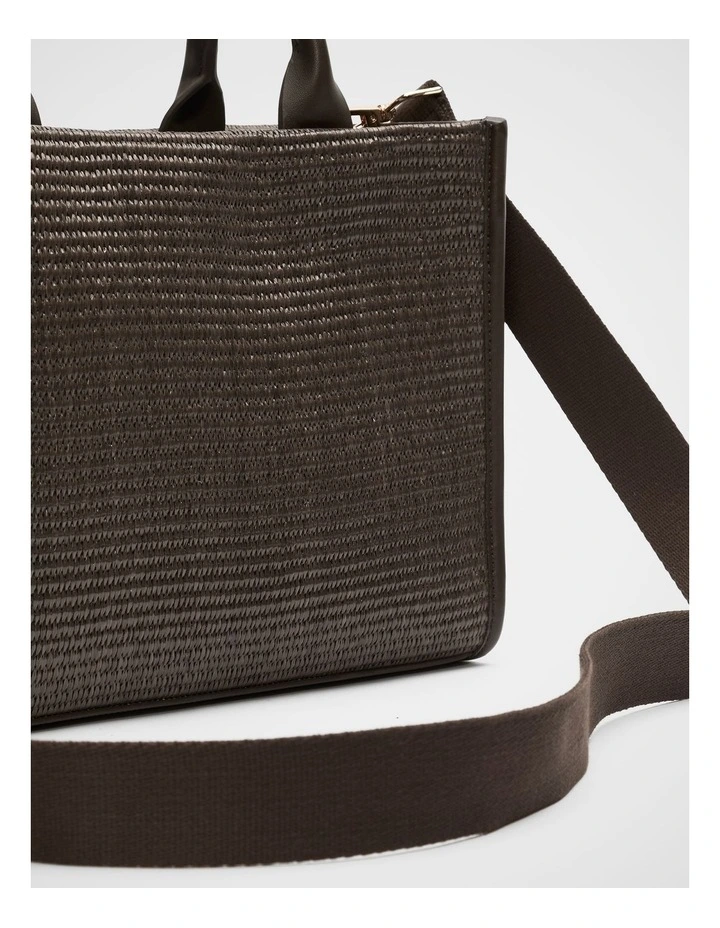 Structured Woven Mini Tote image 3