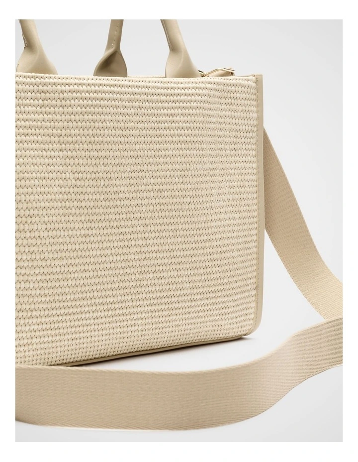 Structured Woven Mini Tote image 3