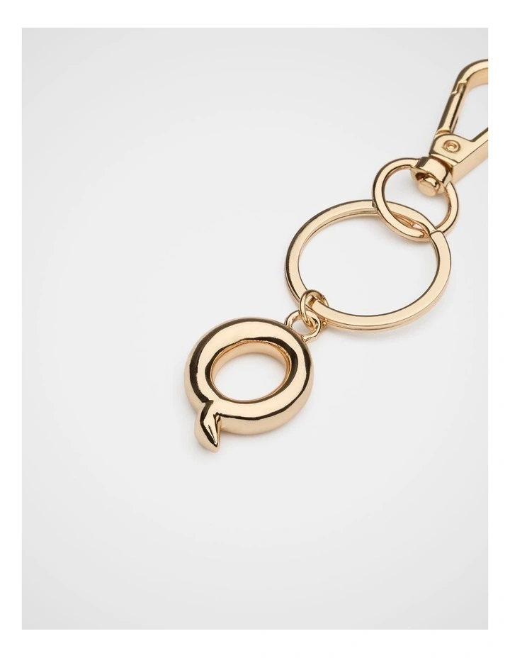 Gold Initial Keyring image 2