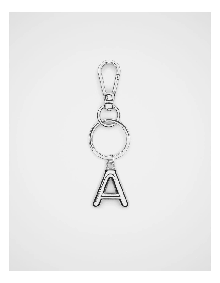 Silver Initial Keyring image 1